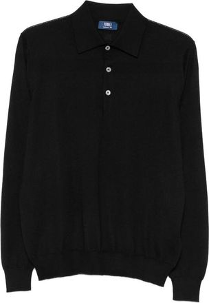 Fedeli Long-sleeve Polo Sweater