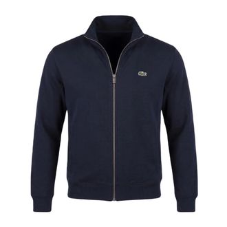 Lacoste Sudadera con cremallera en piqu&eacute; de doble cara - Sweatshirts & Hoodies - Hombre - Azul - XL