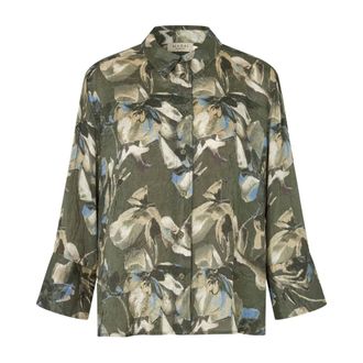 Masai Overhemden, Dames, Groen, XS, Geam Shirt