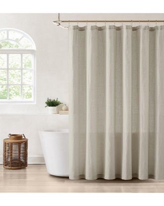 Brooklyn Loom Flax Linen Shower Curtain