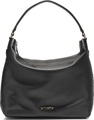 Cole Haan Isabella Leather Hobo Bag in Black at Nordstrom
