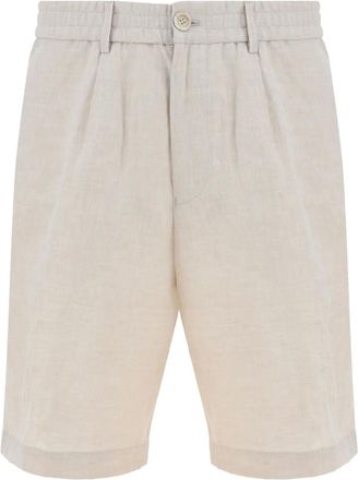 Brunello Cucinelli Bermuda in lino - Toni neutri