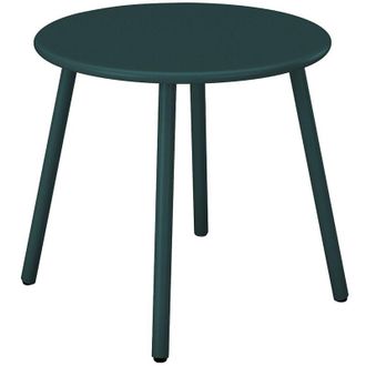 Vente-Unique Tavolino da giardino in metallo - Verde abete - MIRMANDE di MYLIA