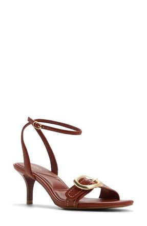 Aldo Emmarose Ankle Strap Sandal in Cognac at Nordstrom, Size 8.5