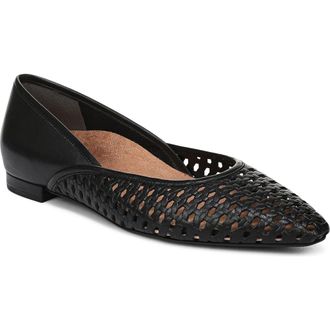 Vionic Gracia Flat in Black Woven at Nordstrom, Size 6.5