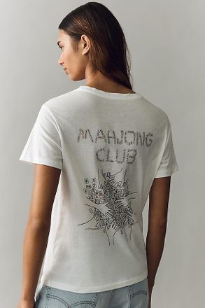 Unfortunate Portrait Mahjong Club Cotton Graphic Tee
