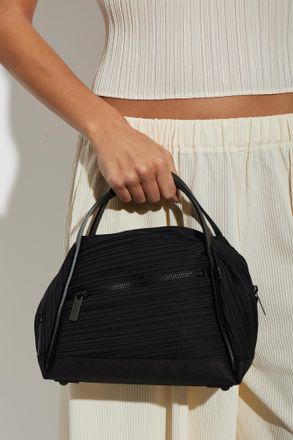 Pleats Please Issey Miyake Pleated Bag, Womens, Black