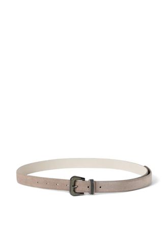 Brunello Cucinelli suede belt - Toni neutri