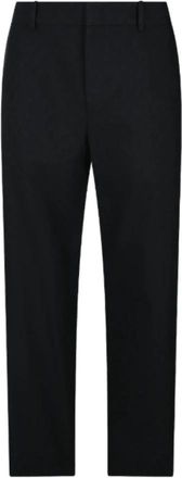 Gucci GG Wool Pants - Heren - Straight fit broeken - Zwart - L - Katoen - Broeken
