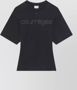 Courr&egrave;ges cotton logo-print t-shirt