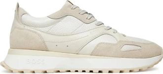 HUGO BOSS Jonah Runn Sneakers - Heren - Sneakers - Wit - 42 EU - Leer - Schoenen