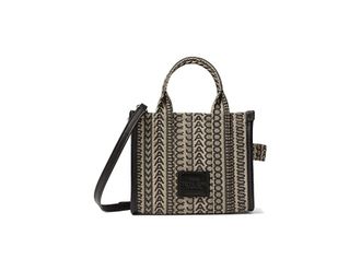 Marc Jacobs The Monogram Jacquard Crossbody Tote Bag Handbags Beige, Leather