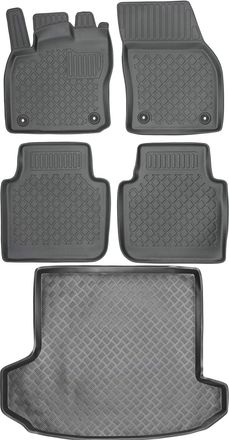 OEM Skoda Kodiaq Suv A Partir De 2017 Set - Alfombrillas Para Coche + Alfombrilla Para Maletero