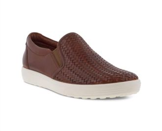 Ecco Womens Soft 7 Slip-On Shoe In Cognac