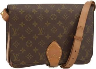 Louis Vuitton Pre-owned Cross Body Bags, female, Brown, Size: ONE SIZE Pre-owned Canvas Cross Body Bag