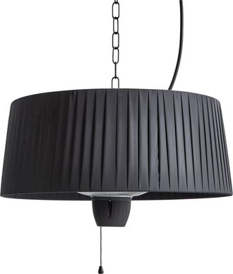 Beliani Estufa de infrarrojos colgante de exterior 1500 W Negro