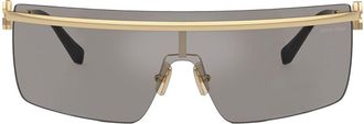 Miu Miu Eyewear Occhiali da sole con logo - Oro