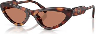 Miu Miu Cat-eye Sunglasses - Brown Havana - One Size