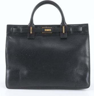 Gucci Black Leather Briefcase (Pre-Owned)