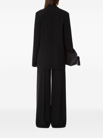 Alberta Ferretti Viscose Blazer and Trousers Pant Suit - Black