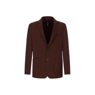 Distretto12 Americana de botonadura sencilla - Jackets - Hombre - Marr&oacute;n - L