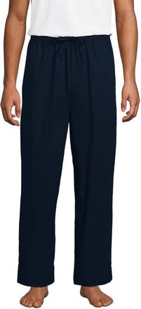 Lands End Poplin Pajama Pants in Radiant Navy at Nordstrom, Size Small