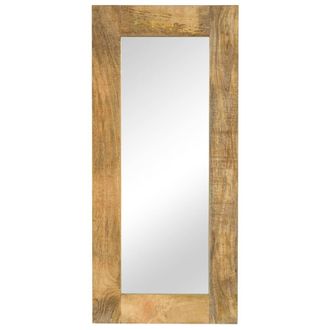 vidaXL Espejo De Madera Maciza De Mango 50x110 Cm Vidaxl