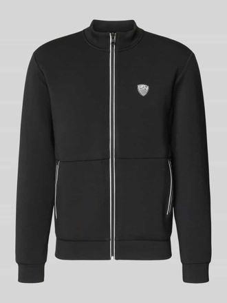 Emporio Armani Sweatjacke mit Reißverschluss in Black, Größe XXXL
