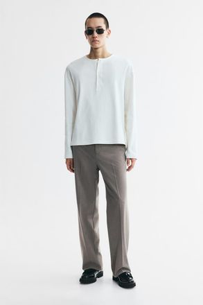 H&M Relaxed-fit Pants in Dark Taupe at Nordstrom, Size Xx-Large