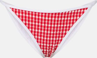 JADE Swim Bare Minimum gingham bikini bottoms
