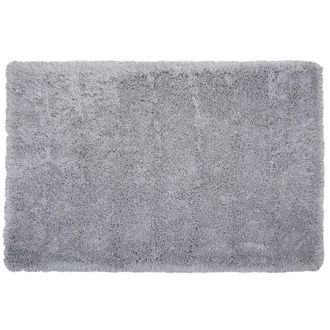 Beliani Beliani - Alfombra Peluda Gris Claro De Pelo Largo 200 X 300 Cm Rectangular Con Mechones De Algod&oacute;n Cide