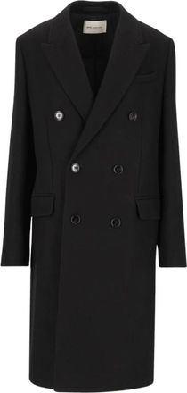 Ami Double-Breasted wollen jas - Dames - Mantels - Zwart - Maat: XS Wol