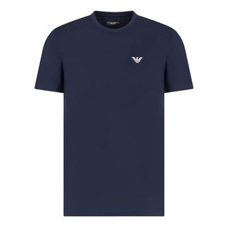 Emporio Armani Heren, Tops, Blauw, Maat: 2XL Katoen