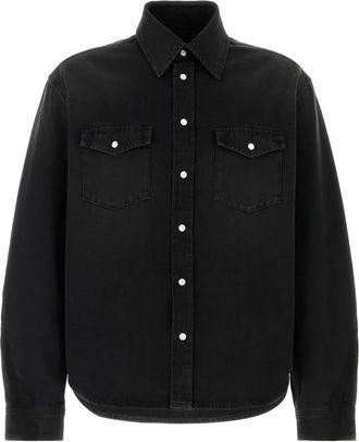 Givenchy Camicia denim con tasche - Nero