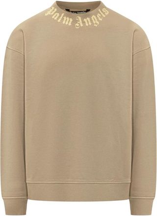 Palm Angels Sweatshirts - Heren - Sweatshirts - Beige - M - Hoodies & sweatvesten
