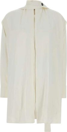 Ferragamo Oronero Jas - Dames - Blouses - Wit - 2XS - Overhemden