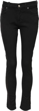 Dolce & Gabbana Womens Black Cotton Skinny Mid Waist Denim Jeans Elastane Clothing