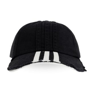 Yohji Yamamoto Stripes Cap - unisex - Petten - Zwart - M - Katoen - Accessoires