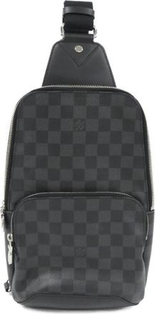 Louis Vuitton Graphite Gray Coated Canvas Shoulder Bag (Pre-Owned)