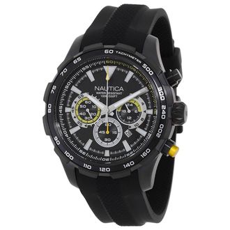 Nautica Nst Chronograph Quartz Black Dial Mens Watch NAPNSF306