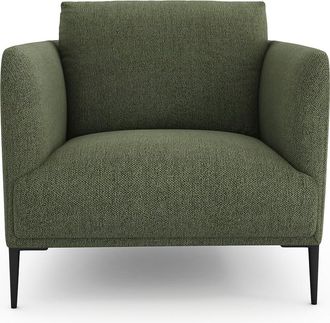 AM.PM Fauteuil in gem&ecirc;leerde badstof, Oscar, Emmanuel Gallina