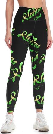 Generic Vegetarian Womens Yoga Pants High Waist Tummy Control Fitness Legging for Running Gym