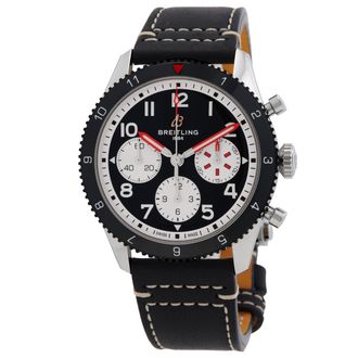 Breitling Pre-owned Breitling Classic AVI Mosquito 42mm Chronograph Automatic Black Dial Mens Watch Y233801A1B1A1