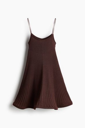 H&M Tr&auml;gertop aus Seidenmischung - Dunkelbraun