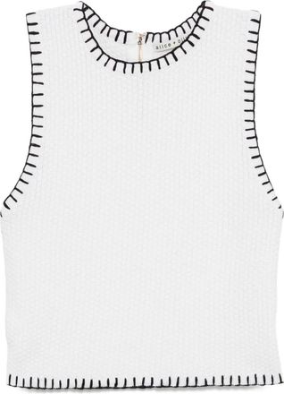Alice & Olivia Amity tank top - White