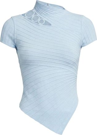 Cult Gaia Mujer, Camisetas, Azul, Talla: S