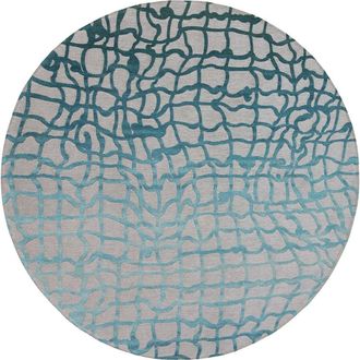 Louis De Poortere Alfombra de poliéster azul, 140x140 cm