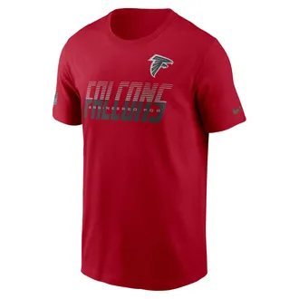 Nike Atlanta Falcons Sideline Team Issue Nike Mens Dri-FIT NFL T-Shirt in Red | 02ET6DL96-TF9