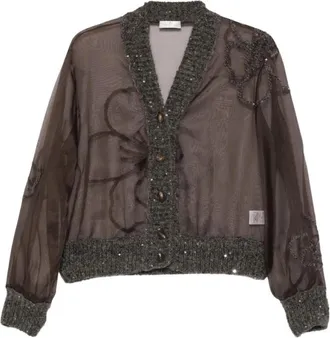 PANICALE Mujer, Jerseys, Gris, Talla: S