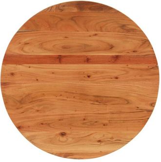 vidaXL Table Top &Oslash;80x2.5 cm Round Solid Wood Acacia Vidaxl